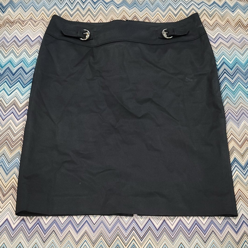 Gucci Black Skirt w/ Gold Tone Hardware Size 42